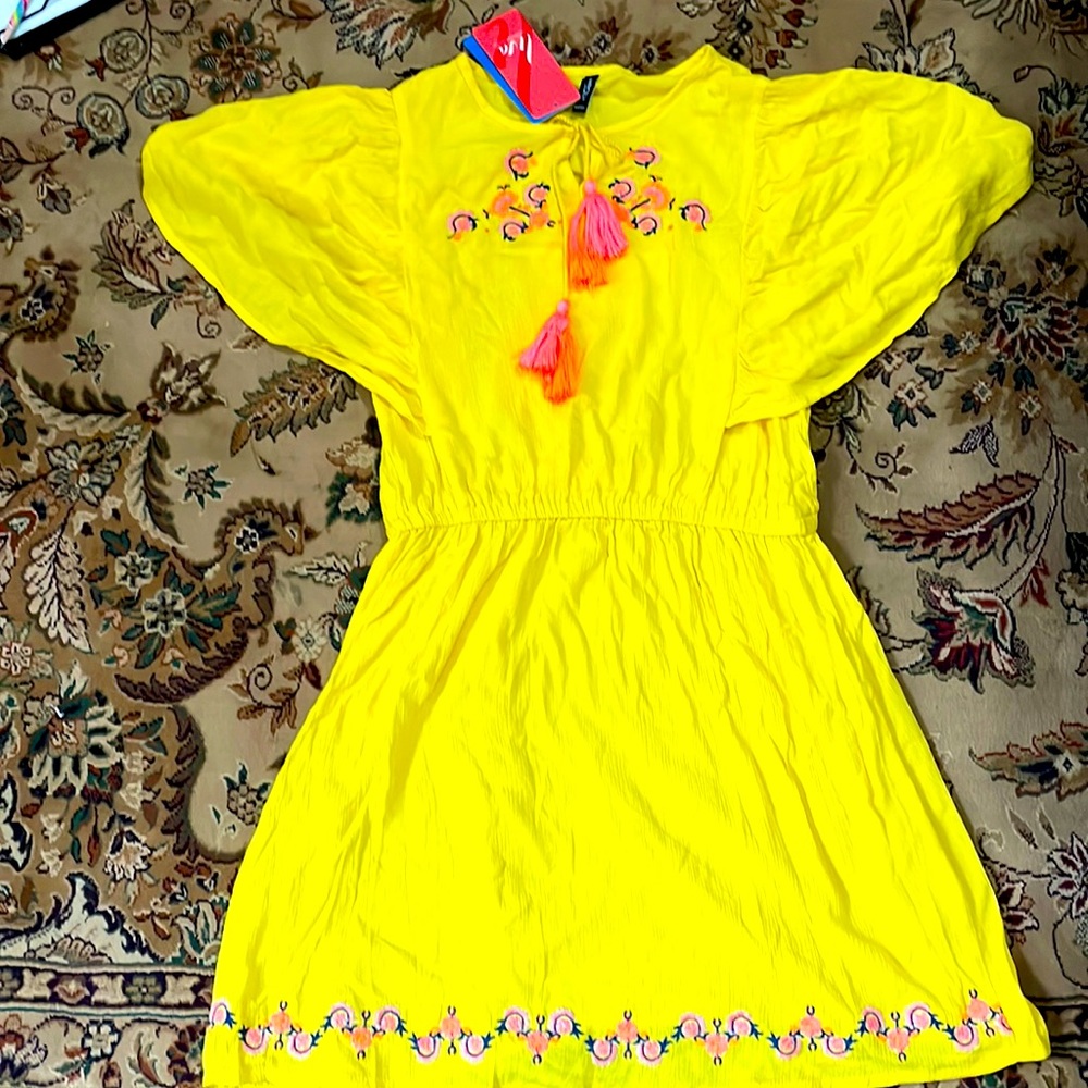 Girls pretty top dress cotton size 10 year